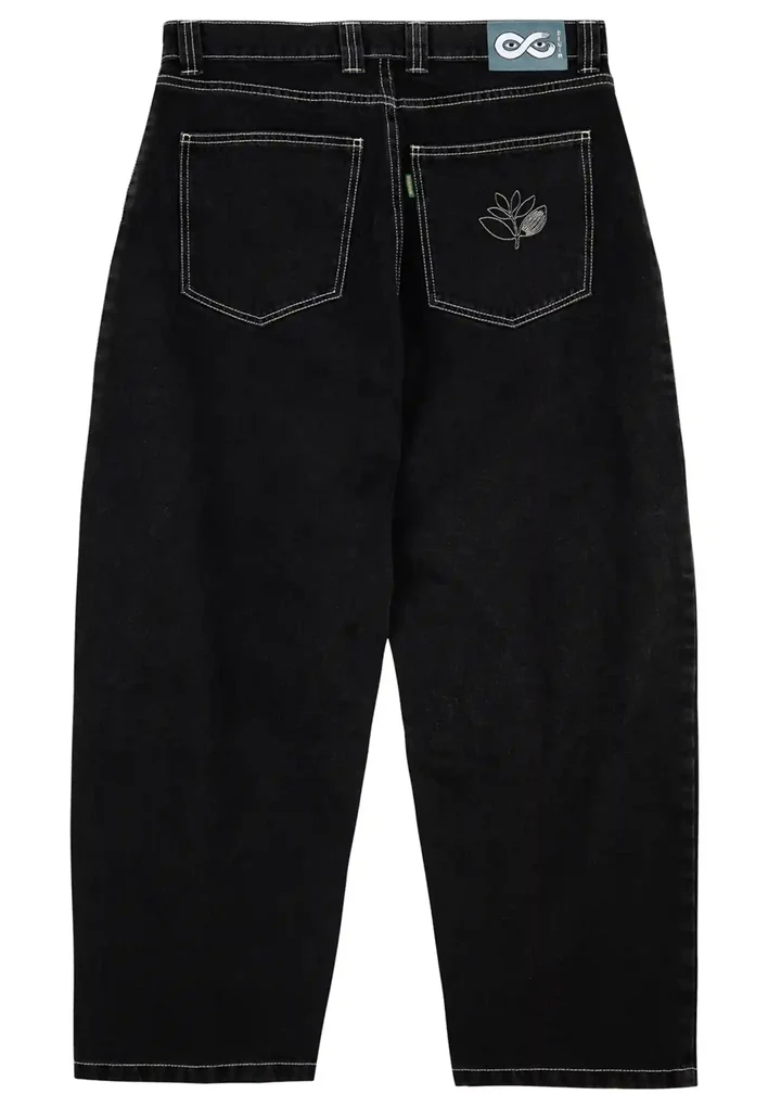 Magenta - OG Denim Pants Stitch - Black Denim - Jean Jaques